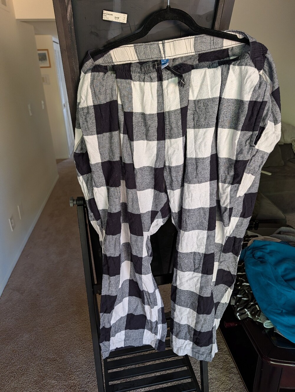 Old Navy Black and White Check Lounge Sweatpants